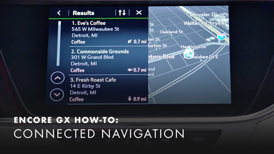2020 Buick Encore Small Luxury SUV How-to Access Embedded GPS Navigation System Video