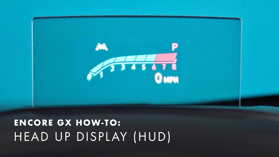 2020 Buick Encore Small Luxury SUV Heads up Display (HUD) How-to Video