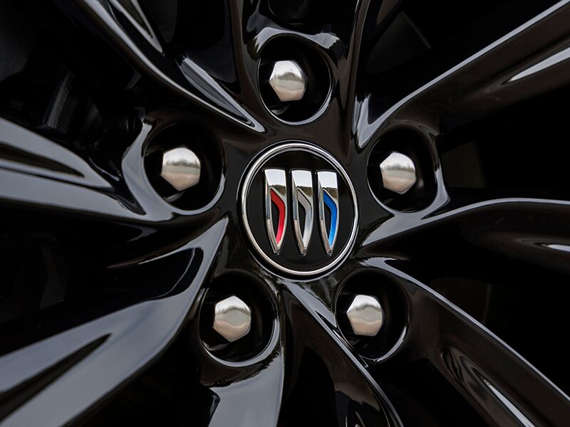 Closeup on the Black Rim of the Buick Envista
