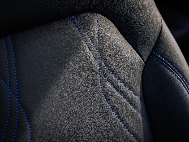 Closeup on the Stitched Interior Seating of the Buick Envista ST
