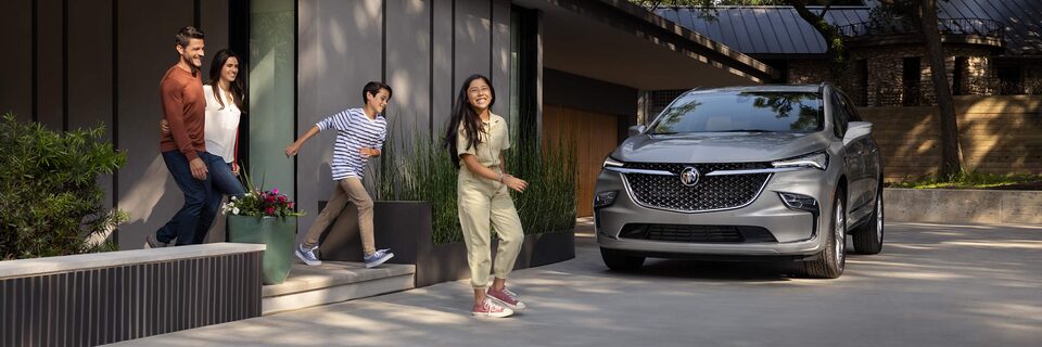 The Rear Passenger Perspective of the Technology Packed Buick Enclave