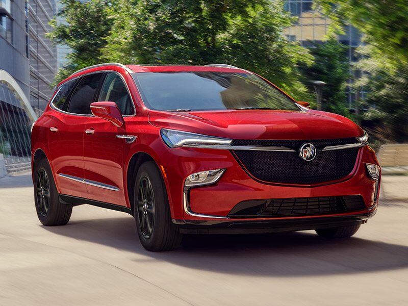 Close-up on the Stunning Black Rim of the Buick Enclave