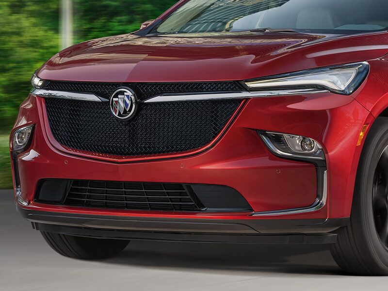 Close-up on the Buick Enclave ST Front Grille