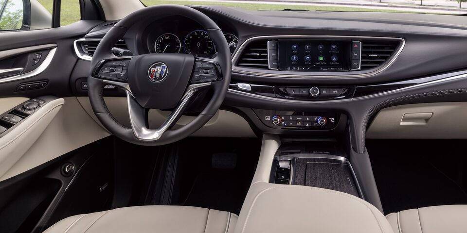 The Rear Passenger Perspective of the Technology Packed Buick Enclave