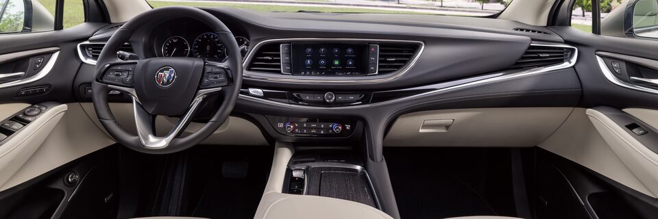 The Rear Passenger Perspective of the Technology Packed Buick Enclave