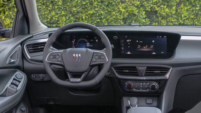 A Driver's Side View of the Interior Front Cockpit