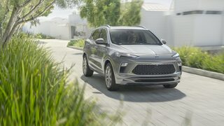 A Parked Buick Encore GX in a Driveway