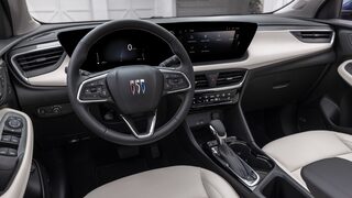 Steering Wheel And Dashboard Inside The 2024 Buick Encore GX Avenir