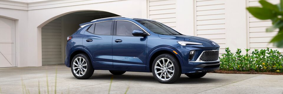 A Side Profile Shot of the New Buick Encore GX Parked