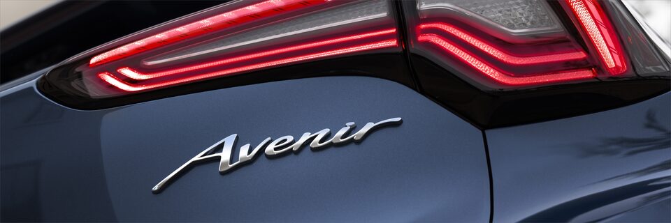 Close-up on the Tail Light and Badging of the Buick Encore GX Avenir