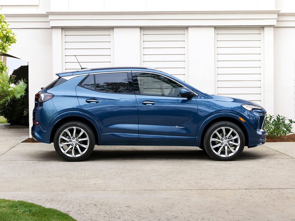A Side Profile Shot of the New Buick Encore GX Parked
