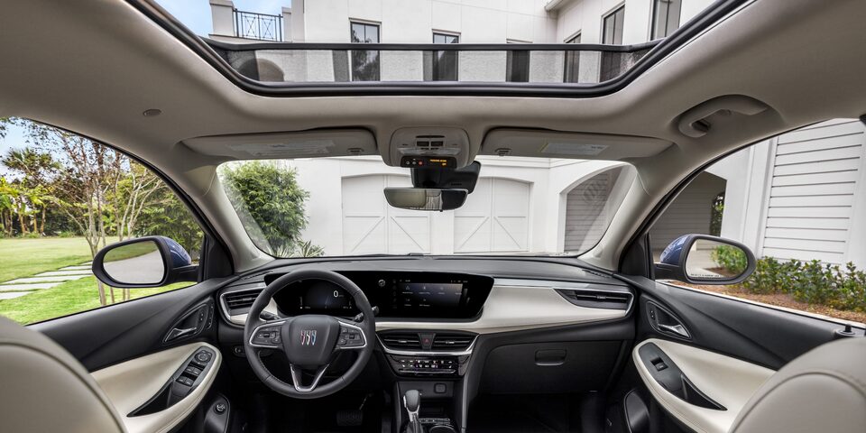 A Rear Passenger Shot of the Front Cabin on the Buick Encore GX