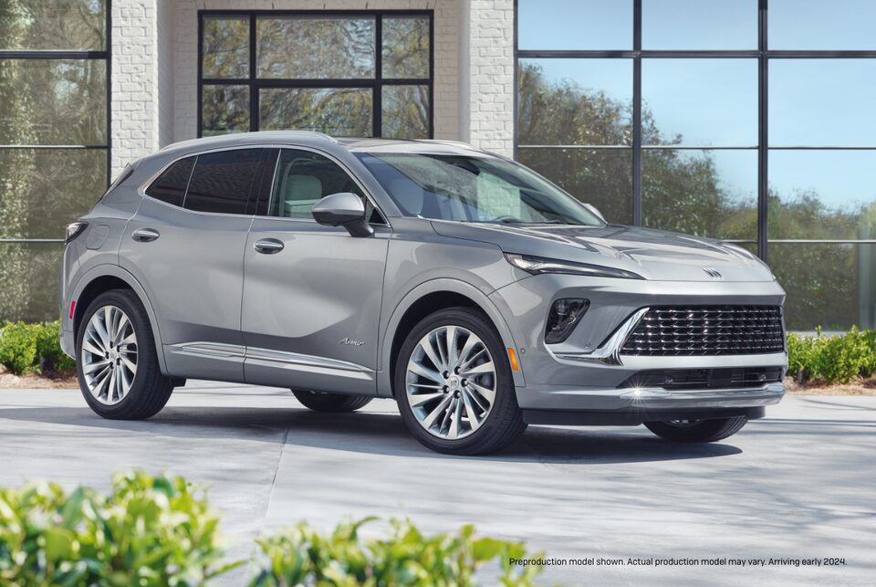 The New 2024 Buick Envision Parked On-Road in a Driveway