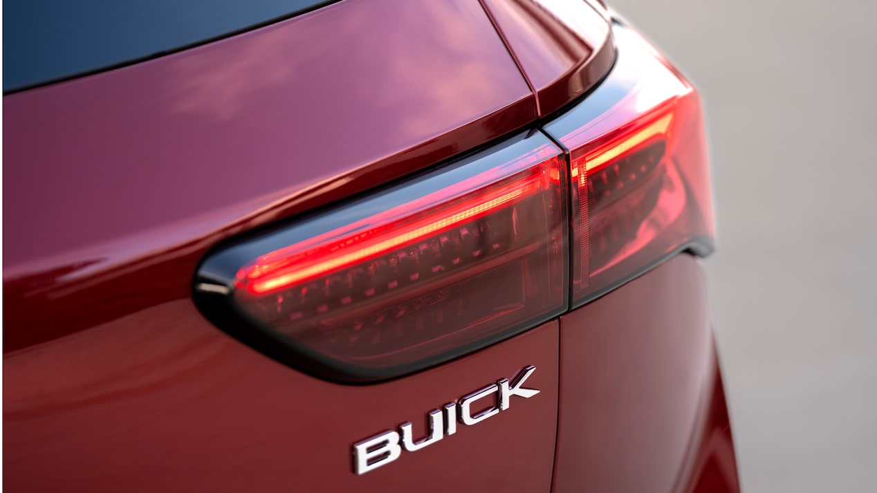 Close-up of the Taillight and Buick Badging on a 2024 Buick Envision Sport Touring
