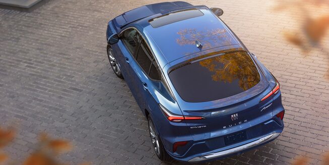 An Overhead Shot of the Buick Envista Parked