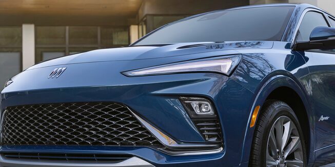 A Close-Up of the Front Grille and Front of the Buick Envista Parked