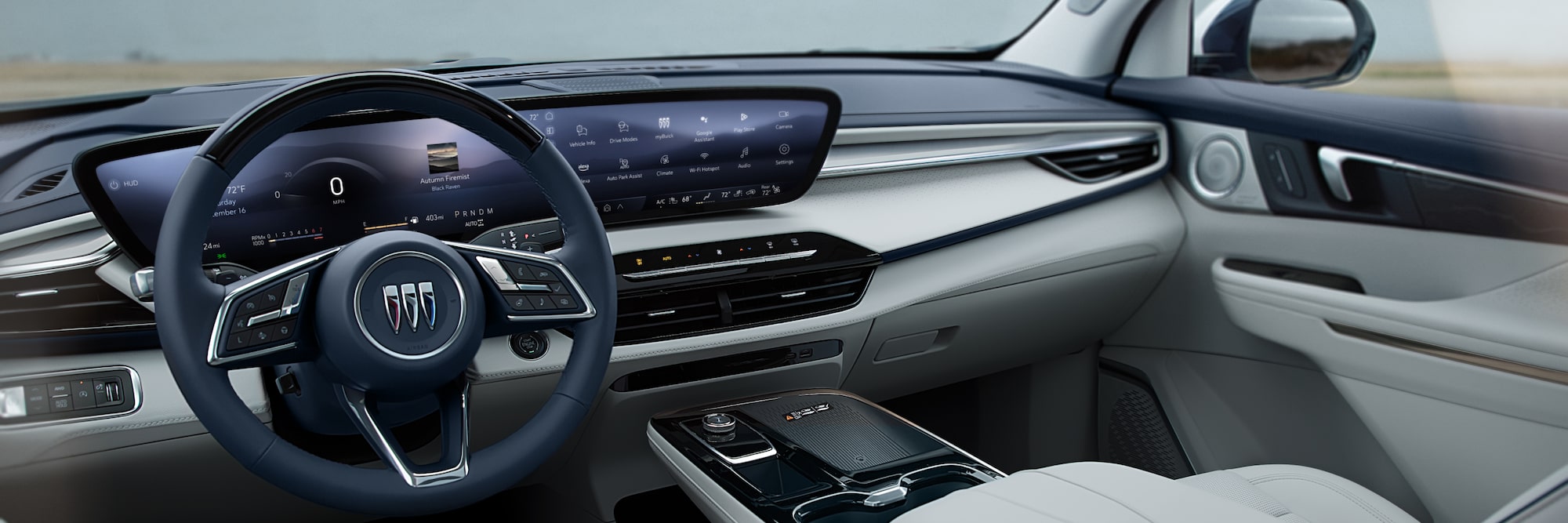 2025 Buick Enclave interior dashboard.