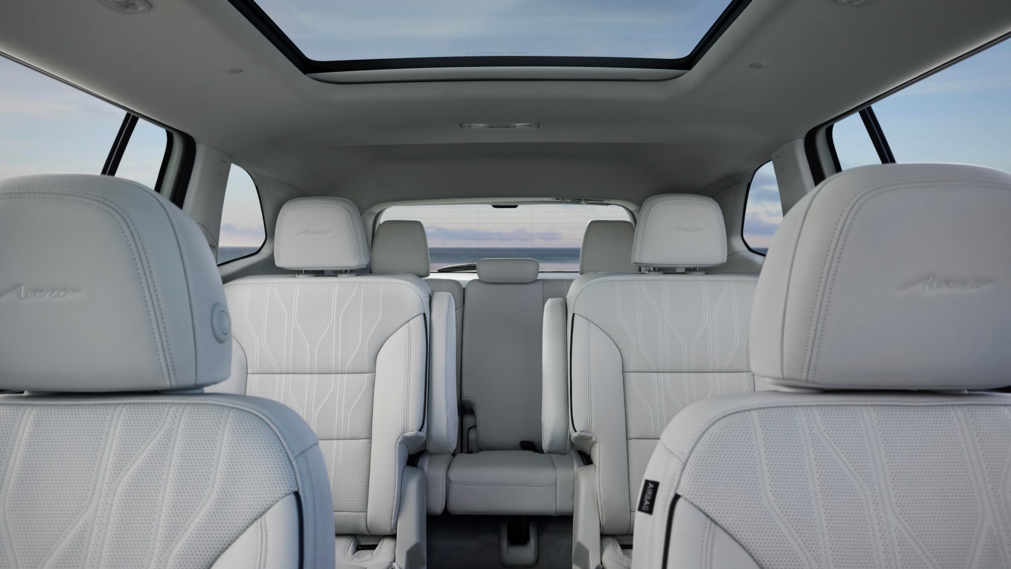 2025 Buick Enclave interior with moonroof.