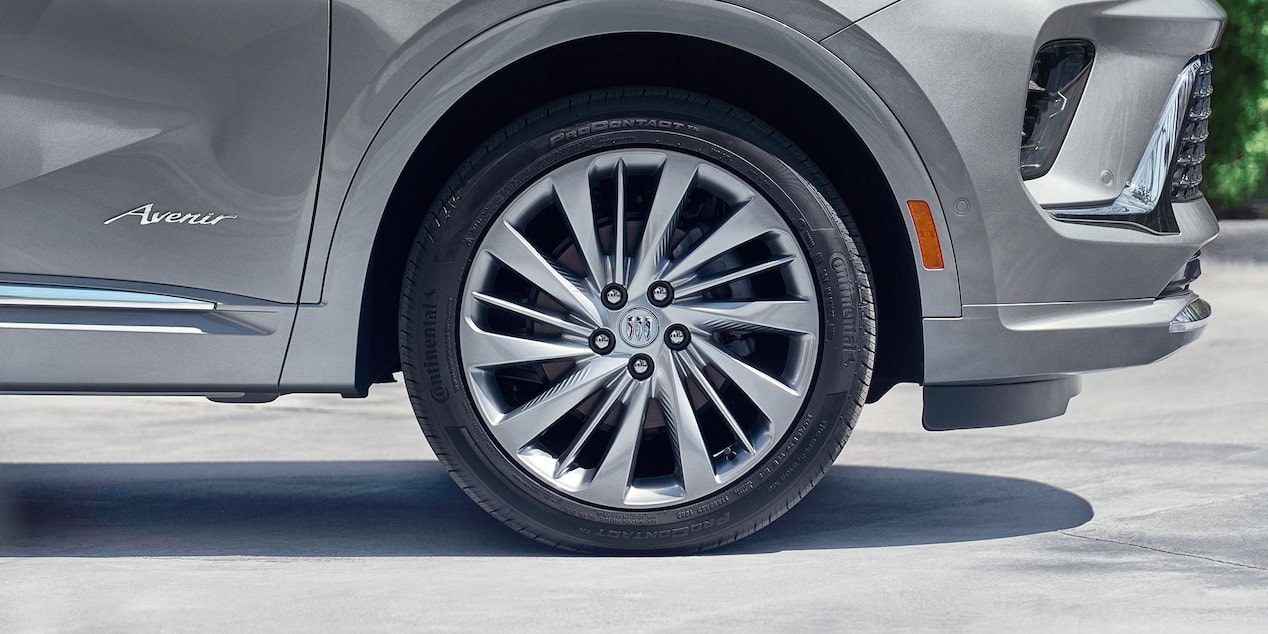 Close-up View of the Wheel on a 2025 Buick Envision Avenir Compact SUV