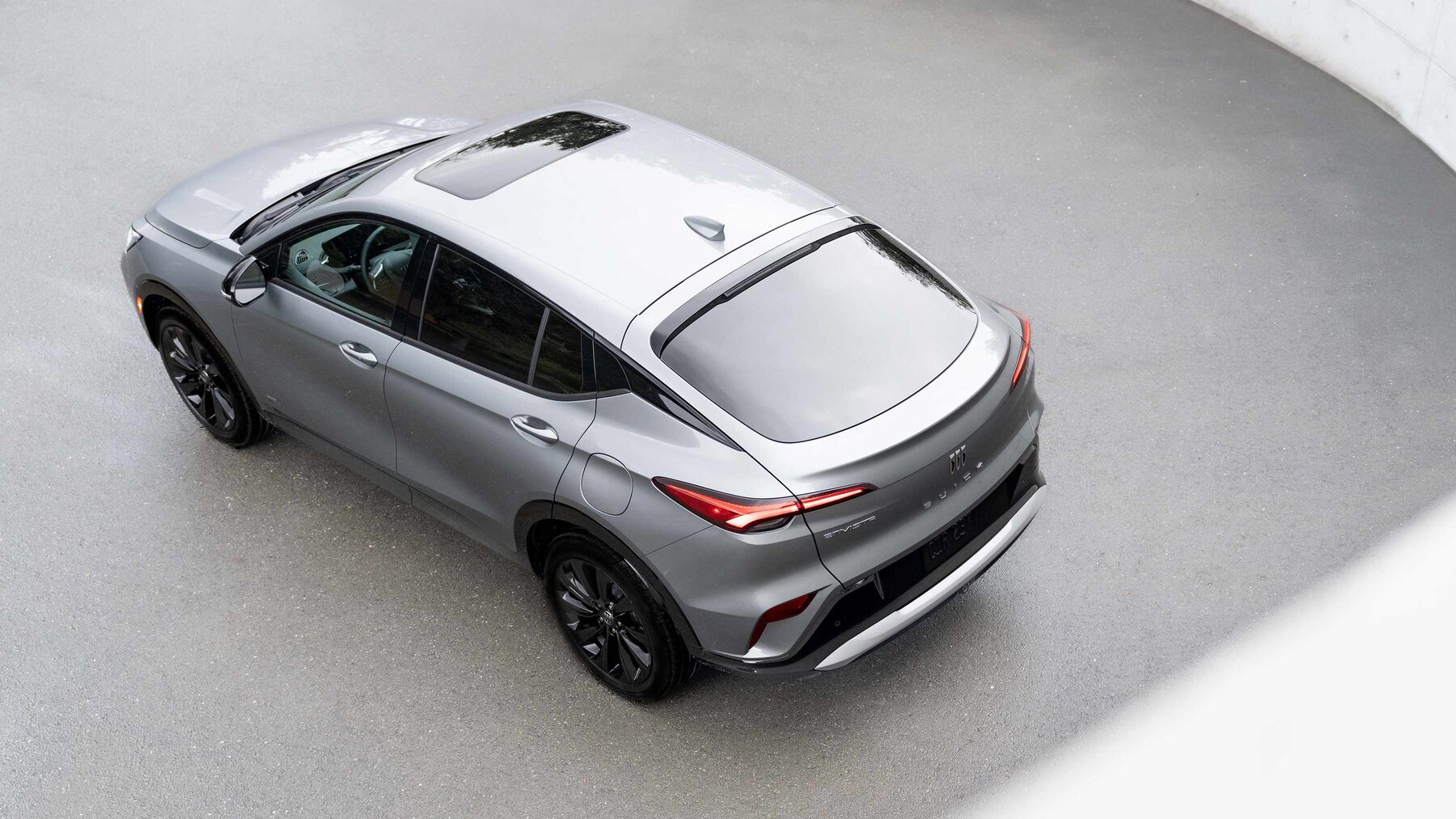 Overhead view of 2025 buick envista in grey