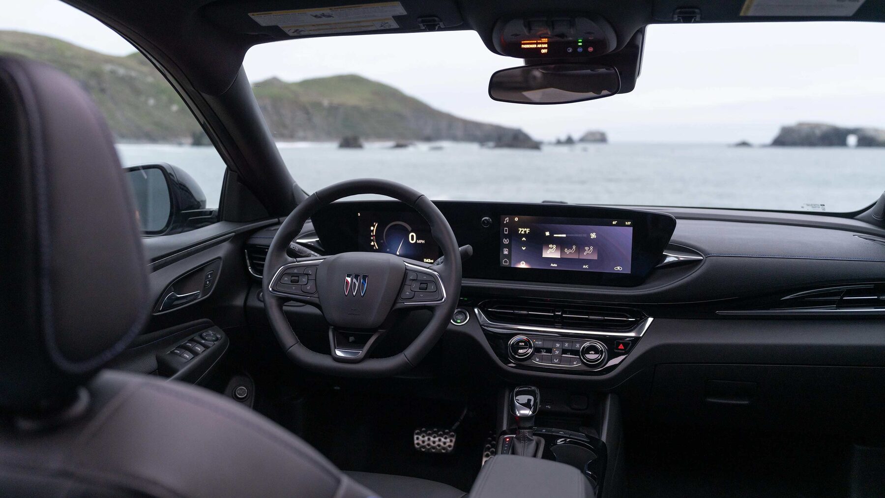 2025 Buick envista with black leather interior