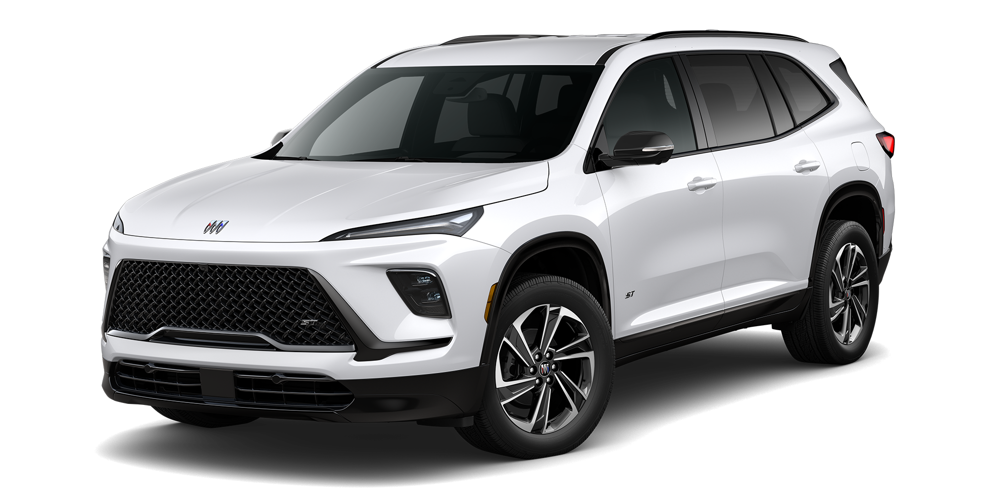 Three Quarters View of a White 2026 Buick Enclave