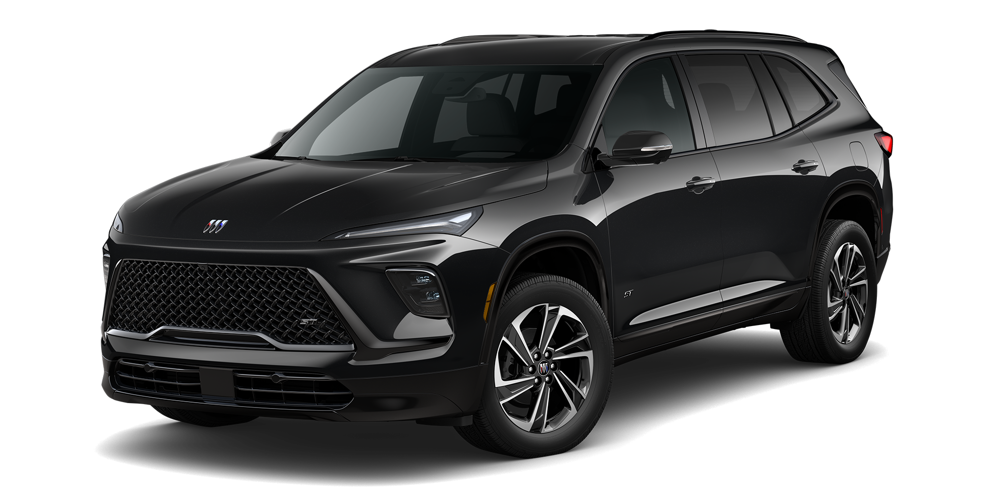 Three Quarters View of a Black 2026 Buick Enclave