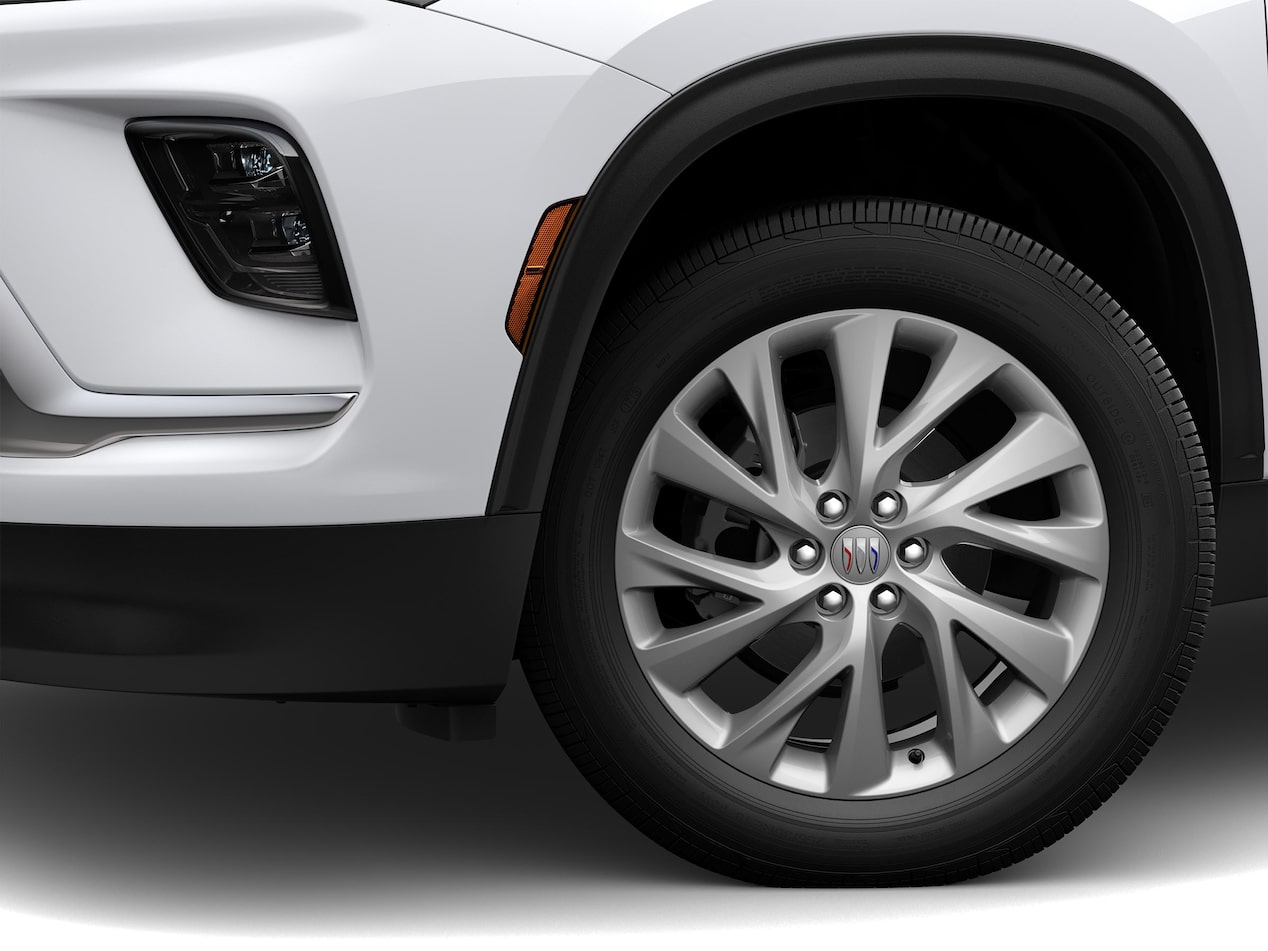 Close-up of a 2026 Buick Enclave Mid-Size SUV Tire
