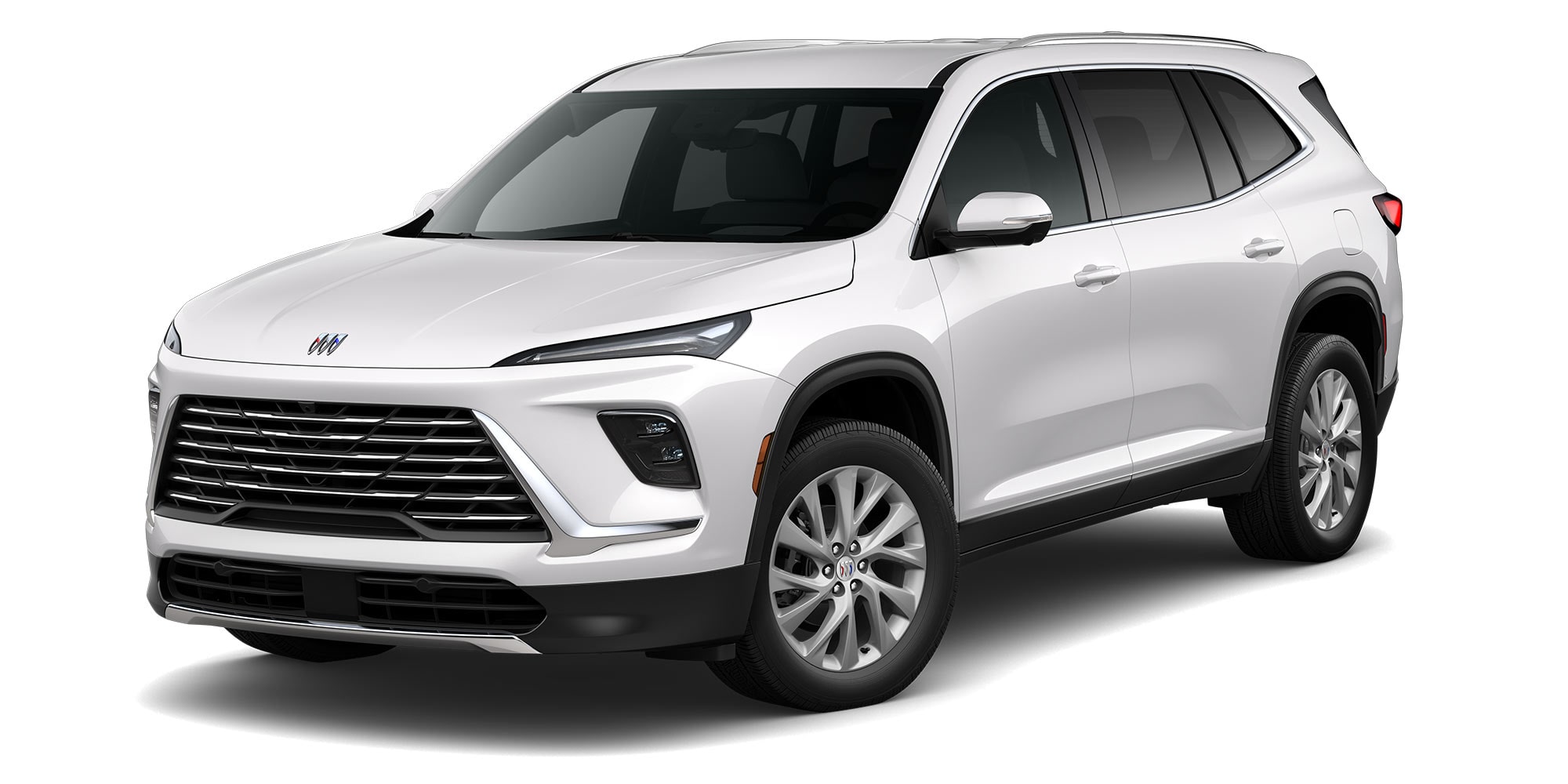 Three Quarters View of a White 2026 Buick Enclave