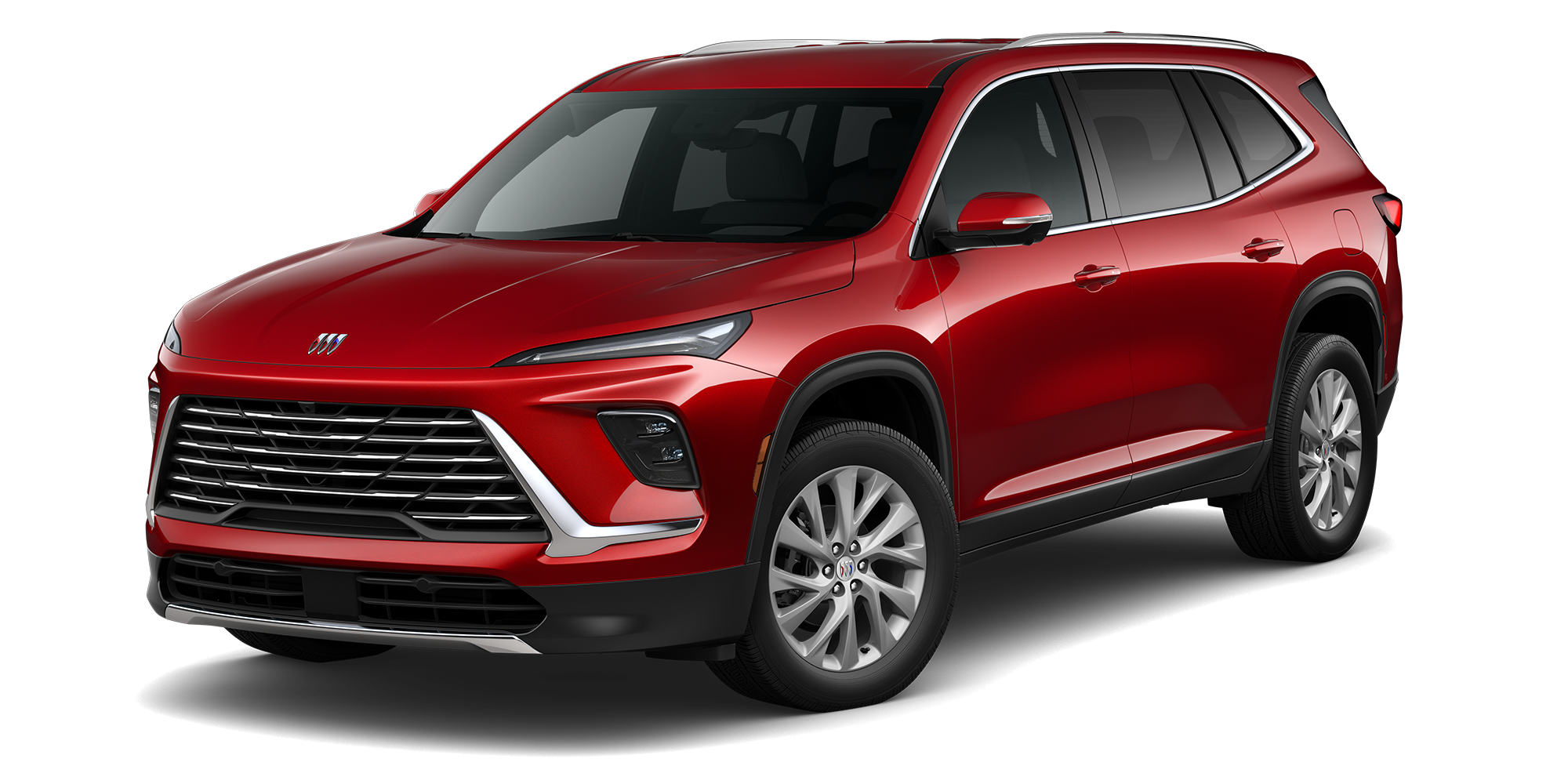 Three Quarters View of a Red 2026 Buick Enclave