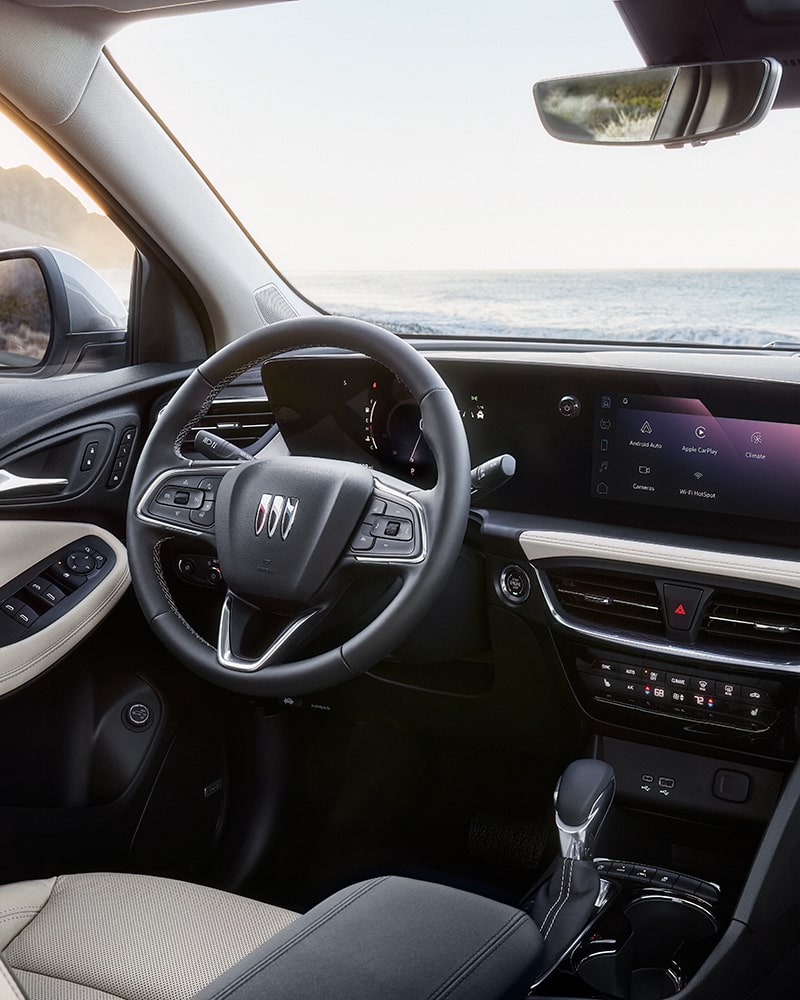 Interior View of the Dashboard in the Buick 2026 Encore GX Avenir Luxury SUV
