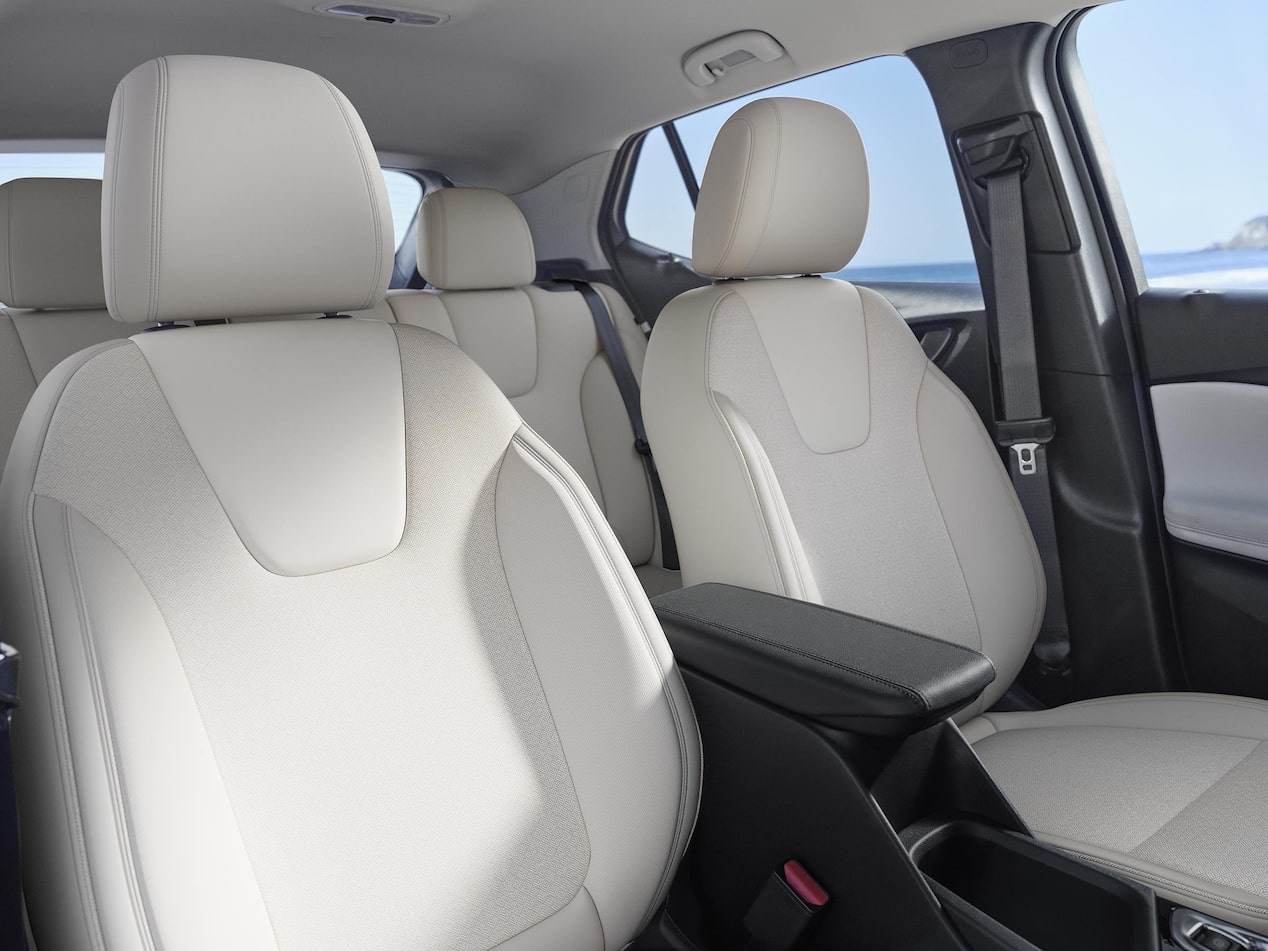 Interior View From the Passenger Side Door of the Buick 2026 Encore GX Preferred Subcompact SUV's Front Row