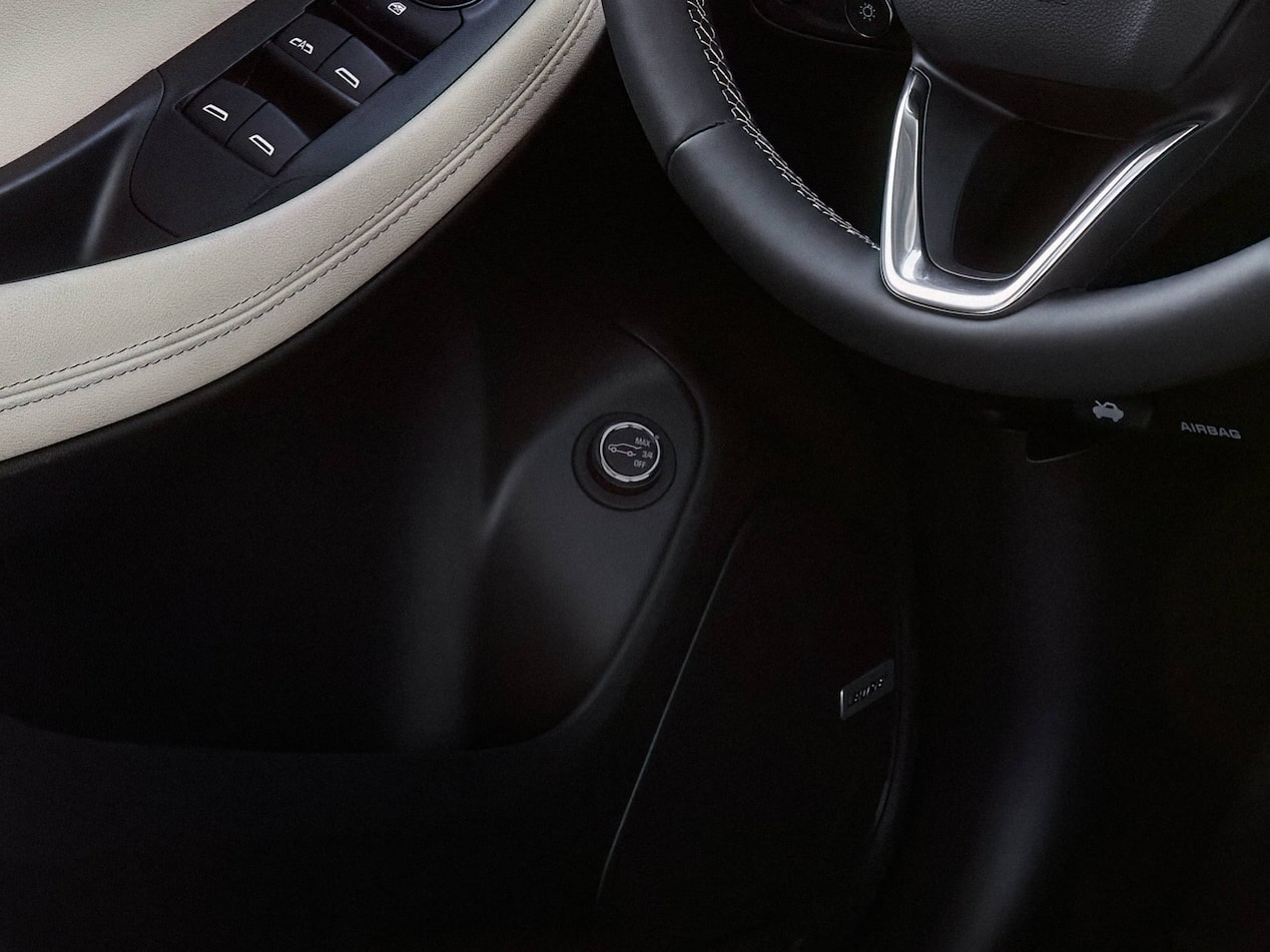 Close-up Interior View of the Available Power Liftgate Button