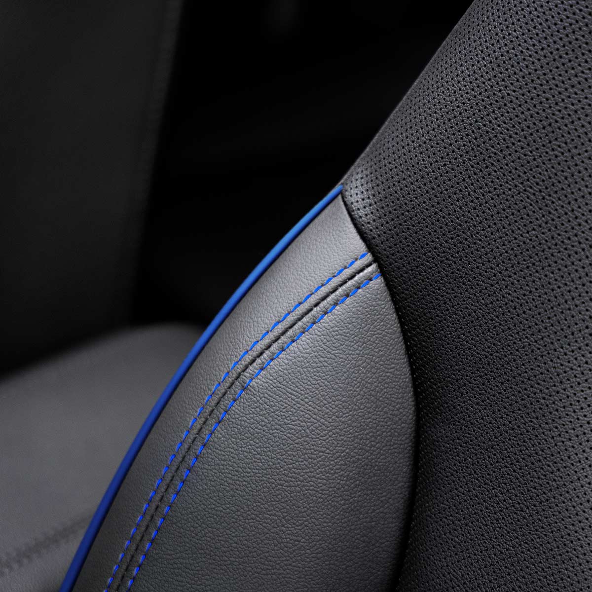 The 2026 Buick Encore GX ST Sporty SUV Leatherette Seats with Santorini Blue Interior Accents