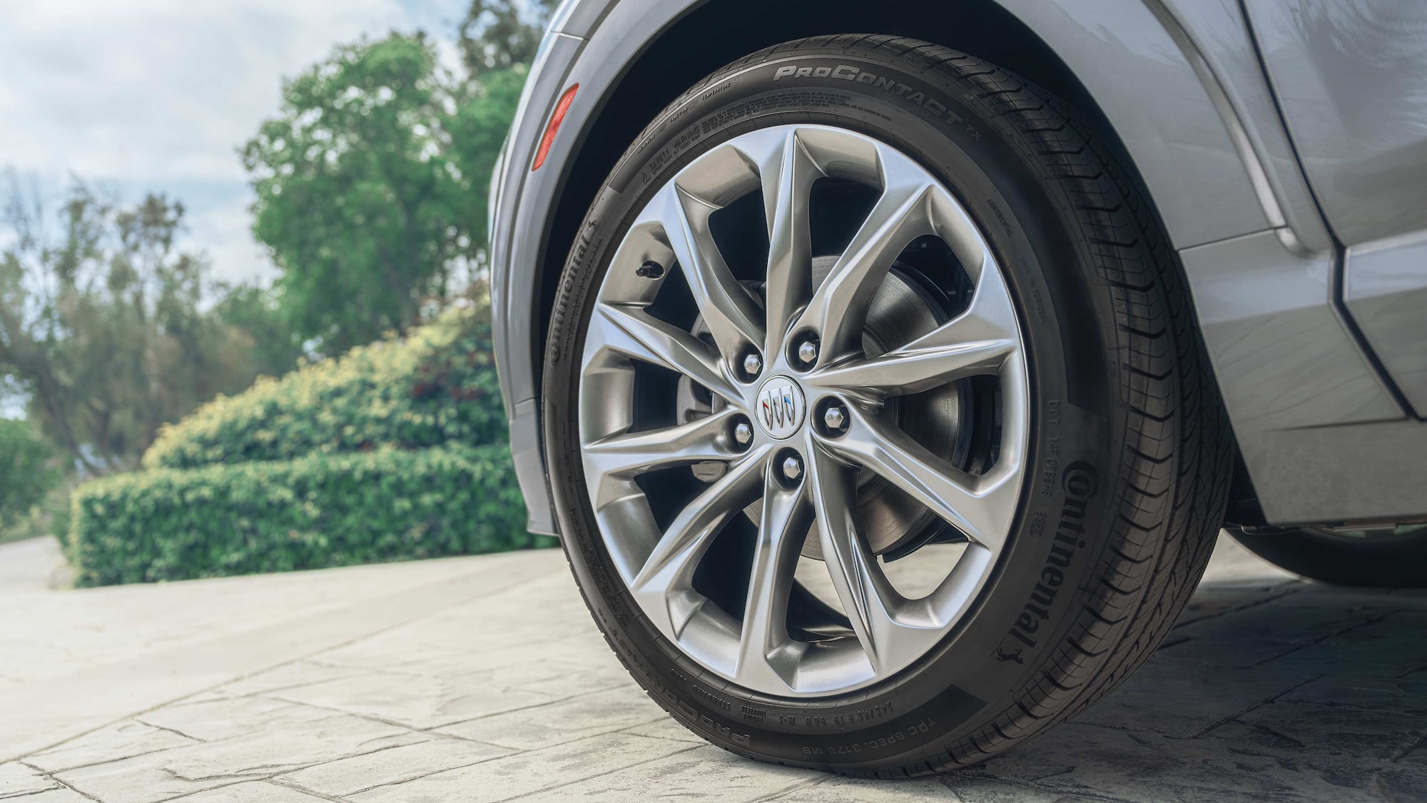 Close-up of a 2026 Buick Encore Avenir GX Tire
