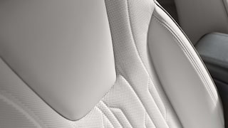 Close-up of the Quality Stitching on 2026 Buick Encore GX Aviner Luxury SUV's Leather Seating