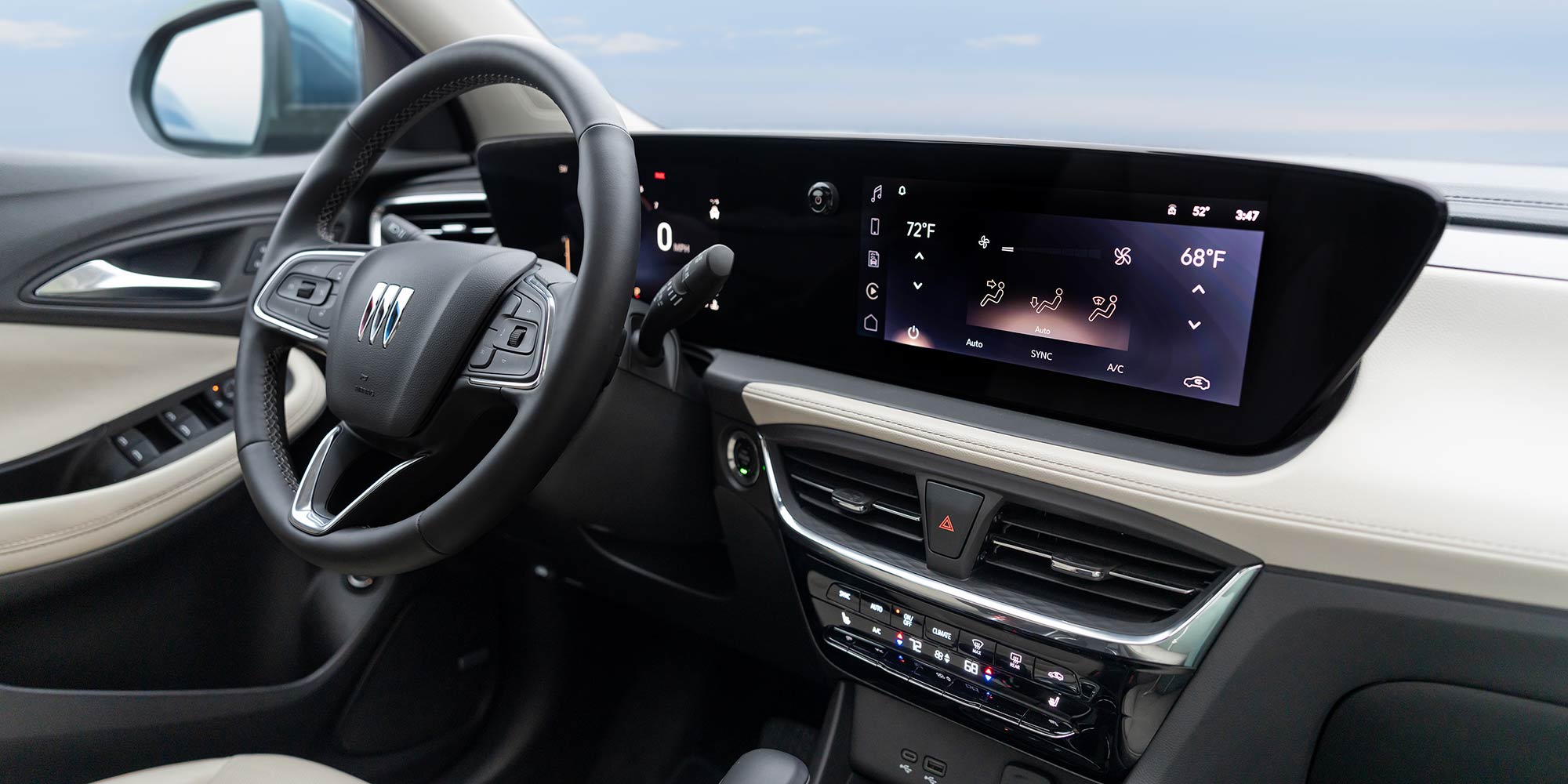 Interior View of the Dashboard in the Buick 2026 Encore GX Avenir Luxury SUV