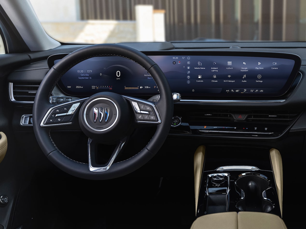 View of the Ultrawide 30 Inch Diagonal Infotainment Screen