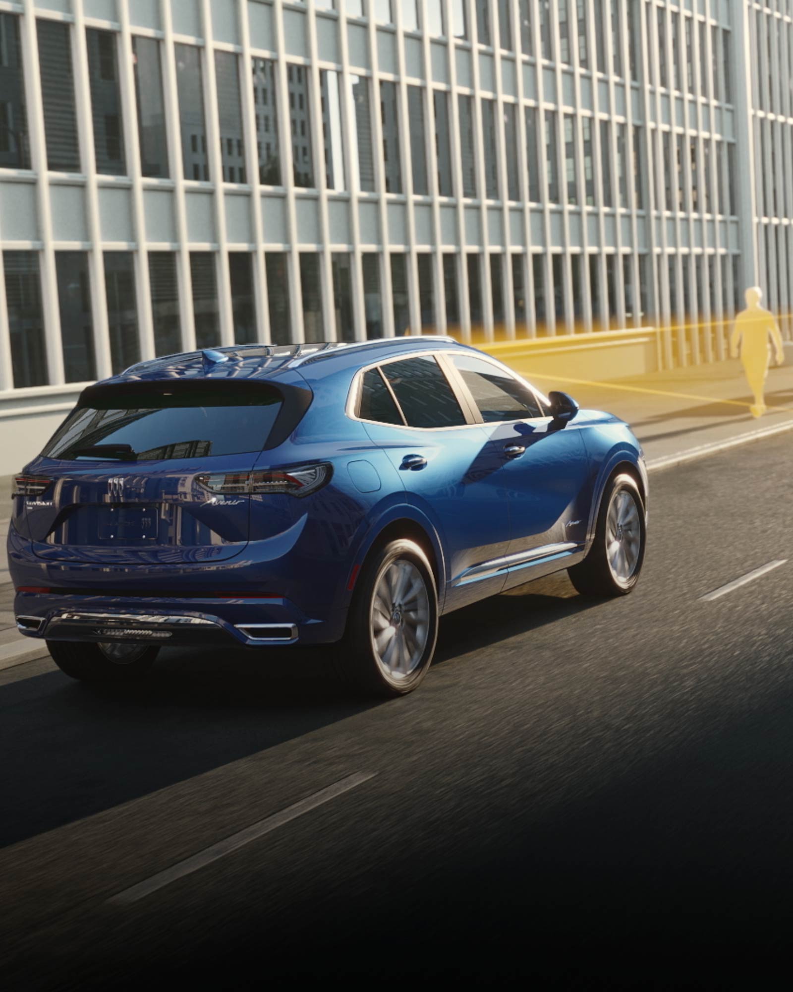 Illustration of How the Front Pedestrian Bicyclist Braking Works on the Road