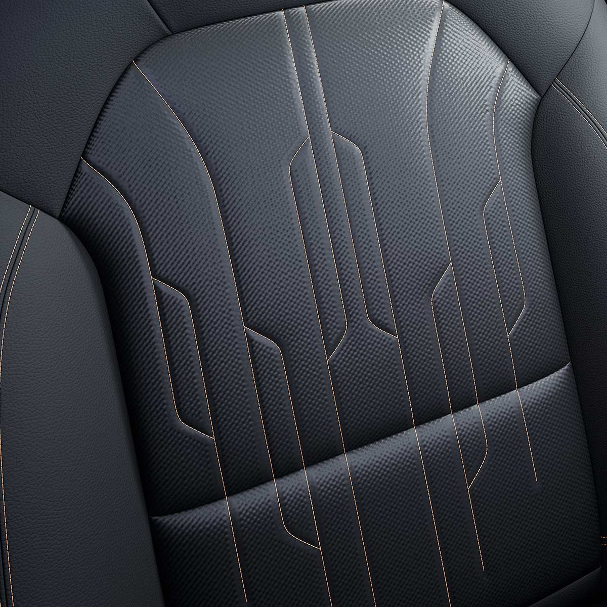 Close-up of the 2026 Buick Envista Leather-appointed Seats with Distinctive Stitch Pattern