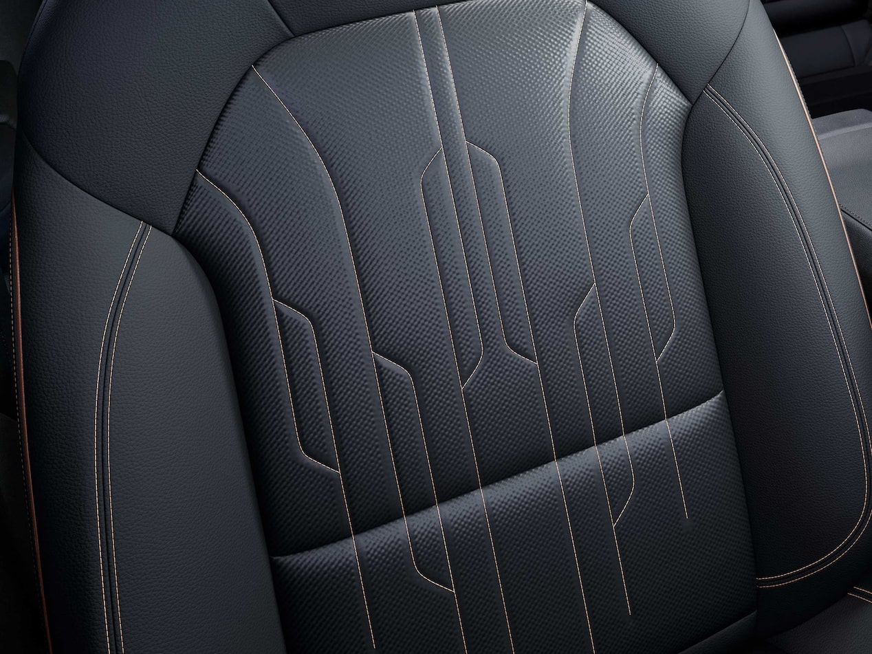 Close-up of the 2026 Buick Envista Leather-appointed Seats with Distinctive Stitch Pattern