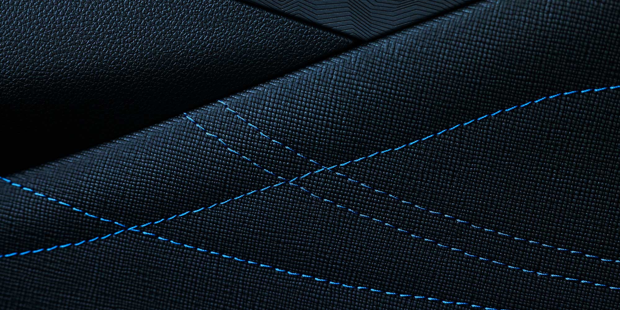 Close-up of the 2026 Buick Envista Premium Materials with Blue Stitching