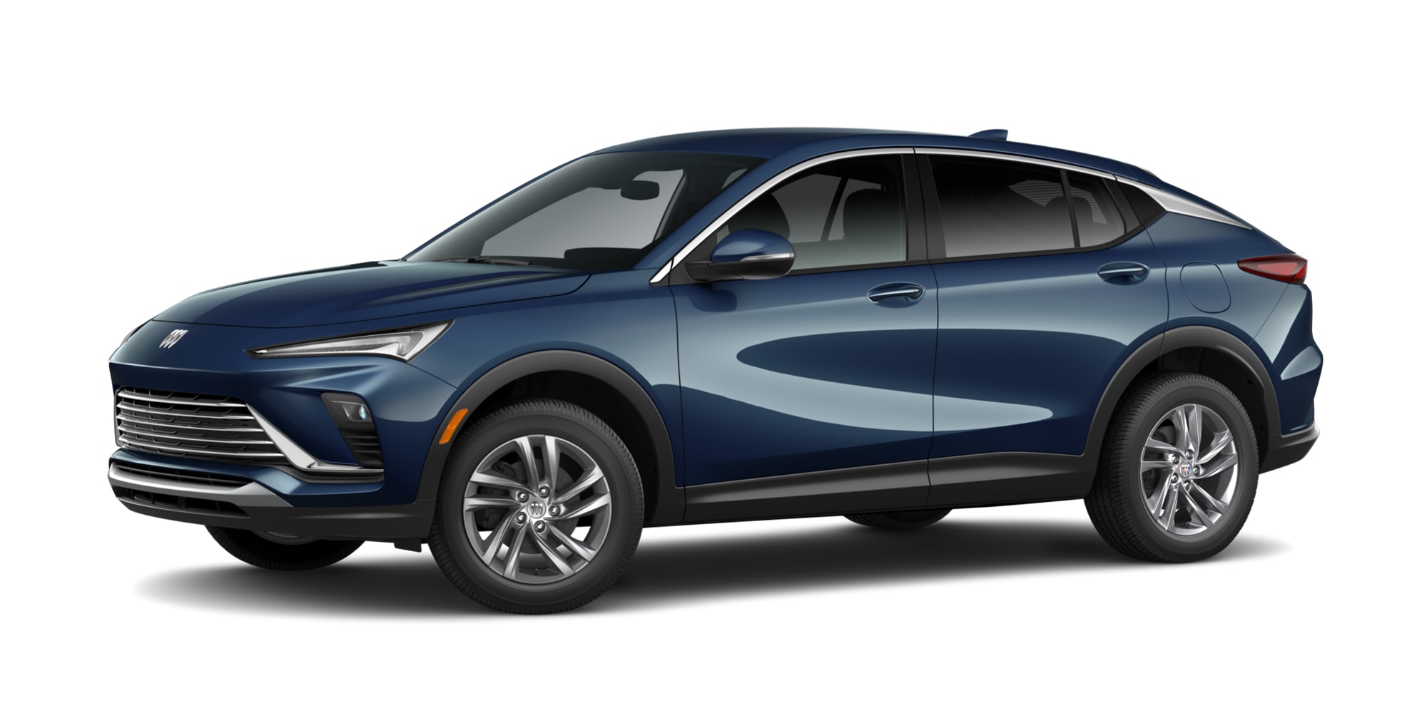 Three-Quarters View of the 2026 Envista Preferred Subcompact SUV in the Color Ocean Blue Metallic