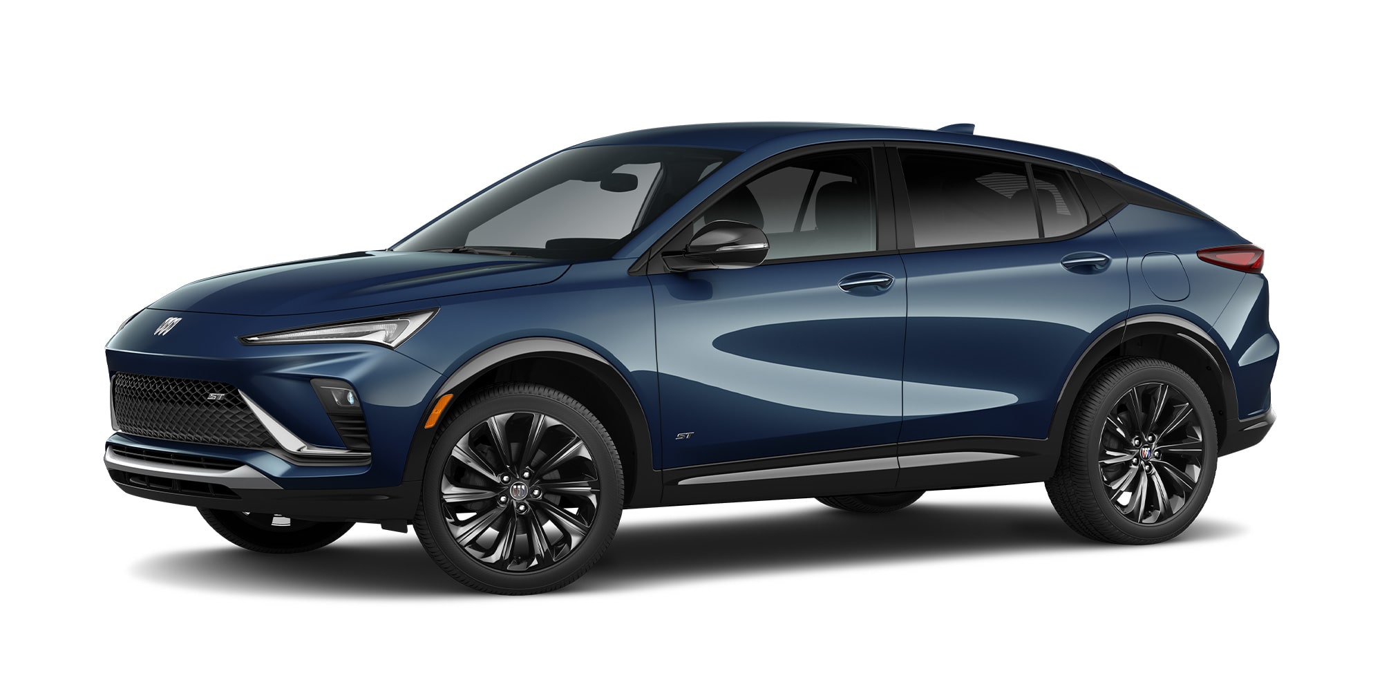 Three-Quarters View of the 2026 Buick Envista ST in Ocean Blue Metallic