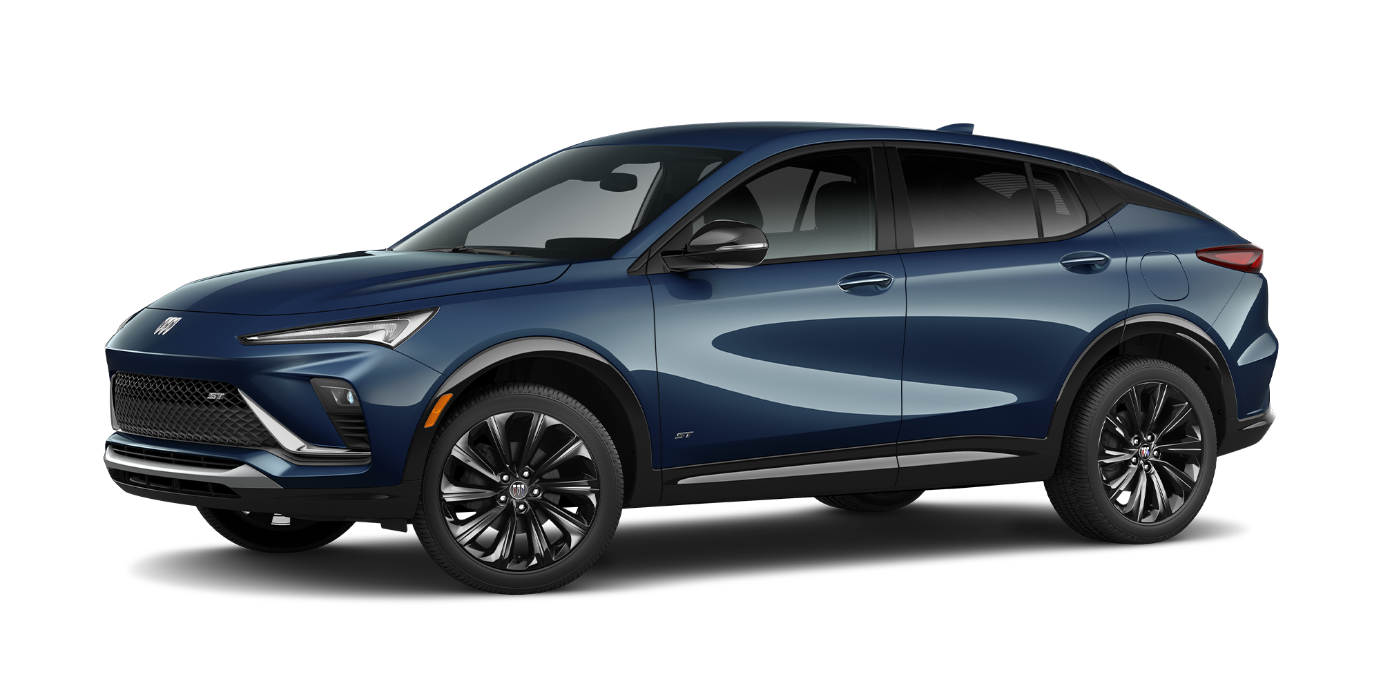 Three-Quarters View of the 2026 Envista ST Sporty SUV in the Color Ocean Blue Metallic