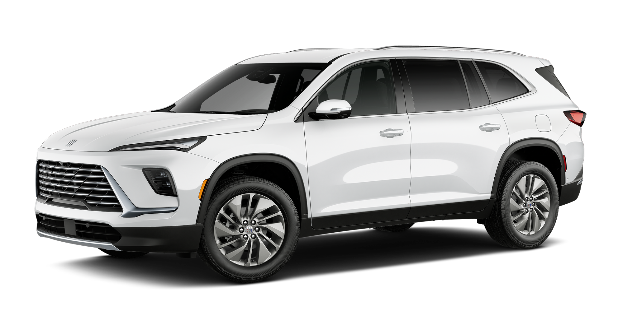 Three Quarter View of a Gray Buick Enclave Preferred SUV