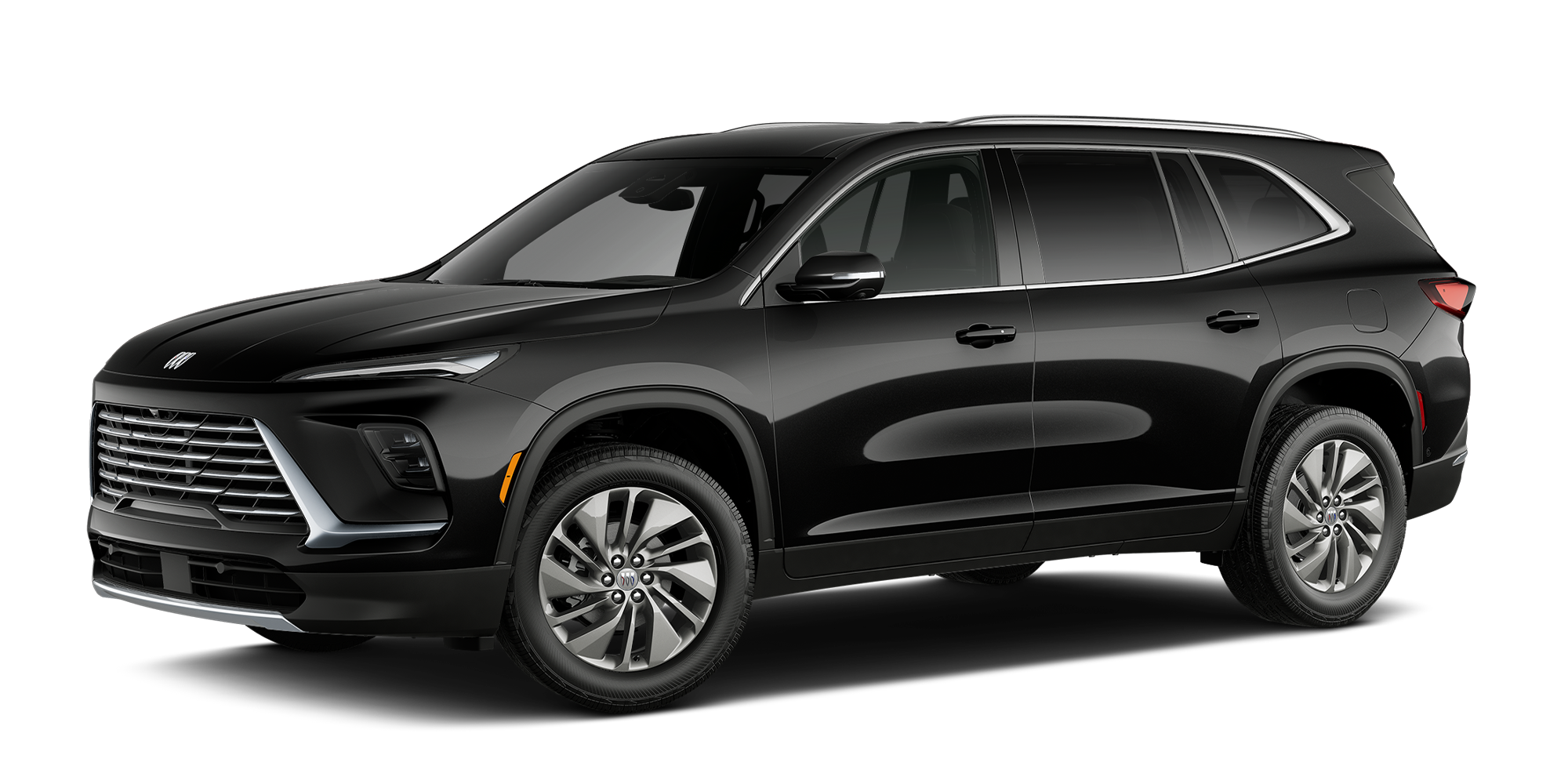 Three Quarter View of a Ebony Twilight Metallic Buick Enclave SUV