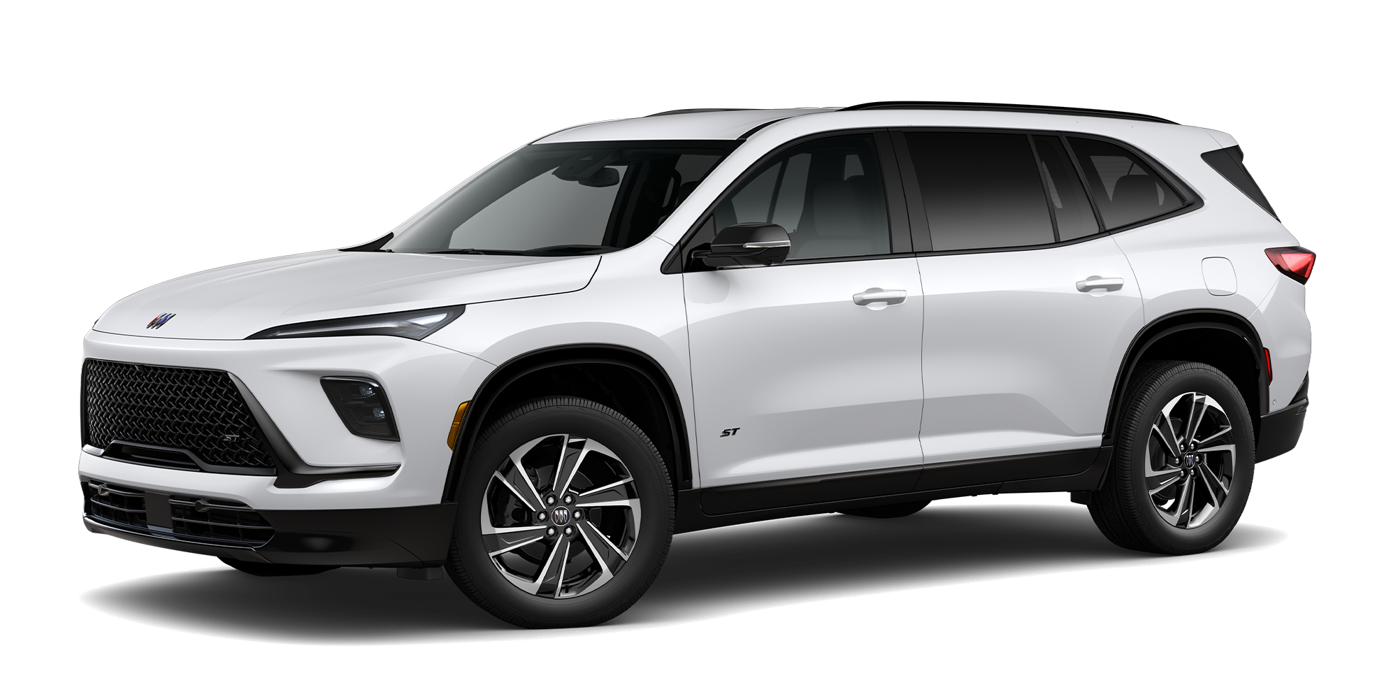 Three Quarter View of a Summit White Buick Enclave SUV