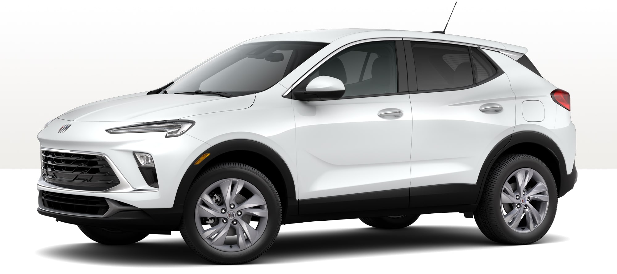 Front-Three Quarter View of a White Buick Encore GX Small SUV