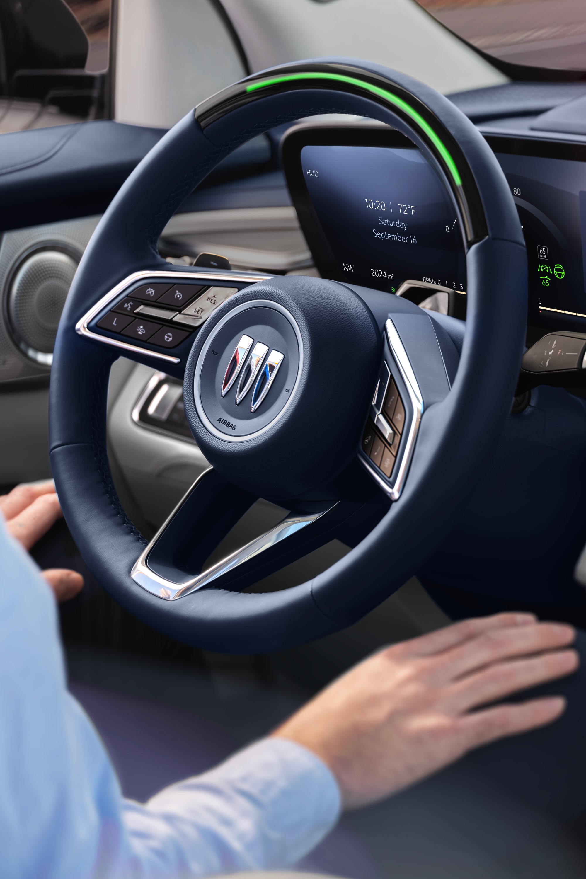 Driver Using the Super Cruise Feature in a 2025 Buick Enclave SUV
